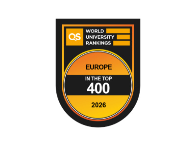 Logo rankingu z pozycją rankingową UG w top 400