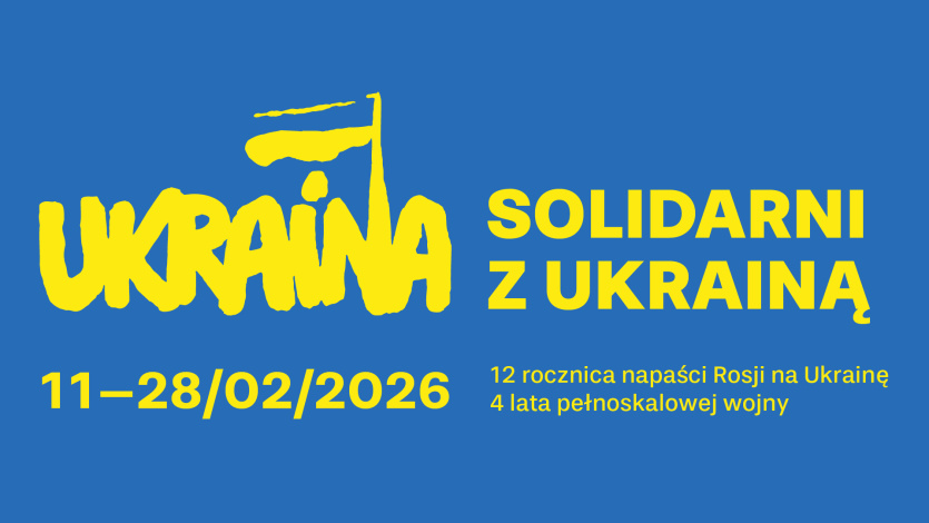 Plakat solidarni z Ukrainą