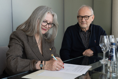 Prof. Maria Mendel i prof. Tomasz Szkudlarek