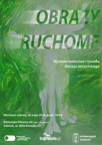 Plakat wystawy Obrazy ruchome