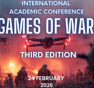 Fragment plakatu International Academic Conference Games of War