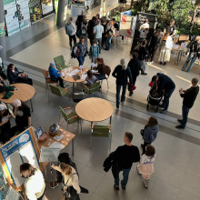 Stoiska edukacyjne - widok z góry