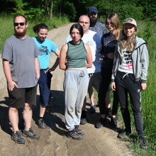 9. Studenci archeologii UG na wykopaliskach pod Dąbrównem, fot Arkadiusz Koperkiewicz