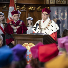 Przemówienie Rektora prof. Jerzego Gwizdały, fot. K. Mystkowski/KFP