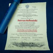 Nadanie tytułu doktora honoris causa Uniwersytetu Gdańskiego prof. dr. hab. Piotrowi Hofmańskiemu