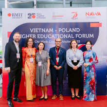 Prezentacja projektu NAWA ASPIC w ramach Vietnam-Poland Higher Educational Forum na Uniwersytecie RMIT w Sajgonie 