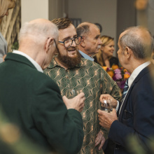 Jubileusz, wernisaż i promocja powieści prof. Tomasza Szkudlarka, fot. Alan Stocki, 025