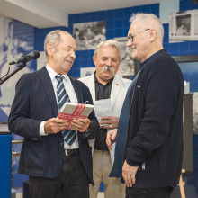 Jubileusz, wernisaż i promocja powieści prof. Tomasza Szkudlarka, fot. Alan Stocki, 049