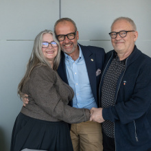 Prof. M. Mendel, prof. P. Stepnowski, prof. T. Szkudlarek