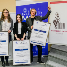 Zdjęcia z gali konkursu na najlepszą pracę magisterską z wiedzy o mediach Medi@stery.