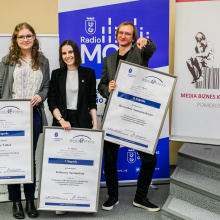 Zdjęcia z gali konkursu na najlepszą pracę magisterską z wiedzy o mediach Medi@stery.