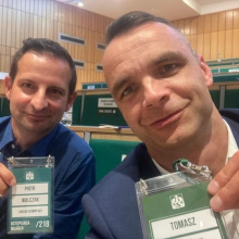 Na zdjęciu  Tomasz Aftański i Piotr Walczak z CWFiS Uniwersytetu Gdańskiego
