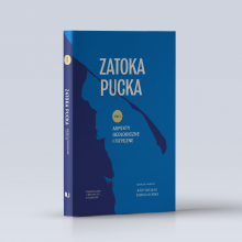 Projekt okładki trzytomowej edycji o Zatoce Puckiej pod redakcją naukową dr hab. Doroty Burskiej, prof. UG i prof. dr. hab. Jerzego Bolałka