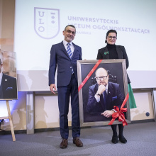 Prezydent Gdańska Aleksandra Dulkiewicz oraz Dyrektor ULO Waldemar Kotowski