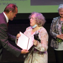 prof. Ewa Nawrocka i red. Alina Kietrys na Gali Nagród Teatralnych Marszałka Województwa Pomorskiego
