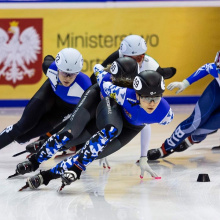Treningi short tracku Nikoli Mazur