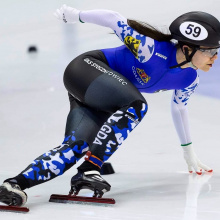Treningi short tracku Nikoli Mazur