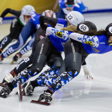 Treningi short tracku Nikoli Mazur