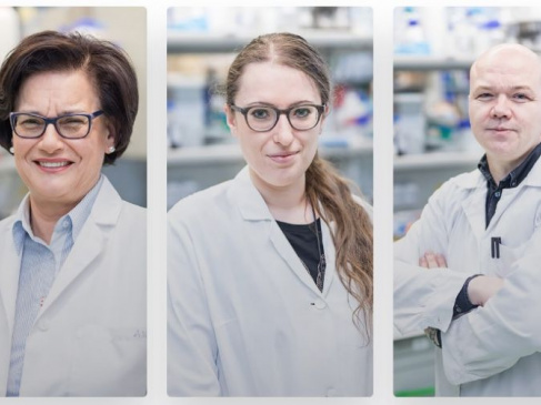 Na zdjęciu od lewej: prof. dr hab. Ewa Łojkowska, dr Agata Motyka, dr inż. Wojciech Śledź