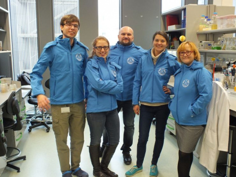 Na zdjęciu twórcy wynalazku: dr hab. Robert Czajkowski, prof. UG, mgr Tomasz Maciąg, dr Dorota M. Krzyżanowska, dr hab. Sylwia Jafra, prof. UG i dr Joanna Siwińska z Międzyuczelnianego Wydziału Biotechnologii UG i GUMed Uniwersytetu Gdańskiego.
