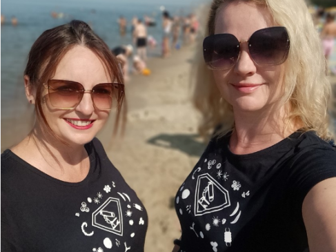 dr Justyna Kobos i mgr Ania Krakowiak