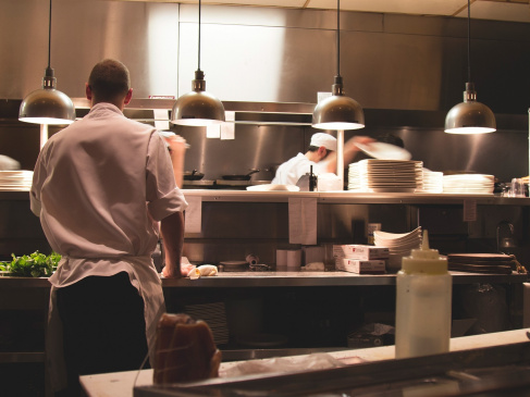 Dark kitchen