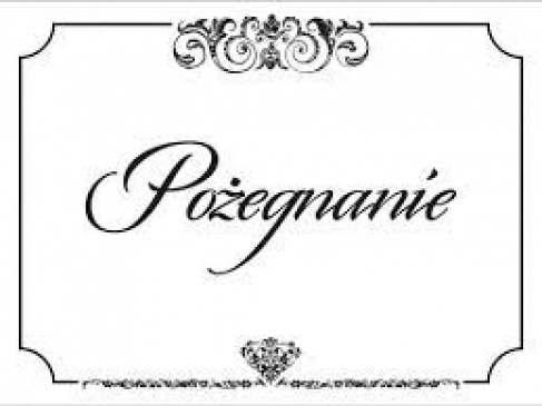 Pożegnanie