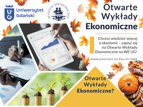 Fragment plakatu Otwarte Wykłady Ekonomiczne