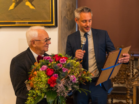 prof. W. Tłokiński i prof. Michał Harciarek