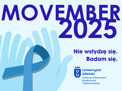 Grafika w błękitno-niebieskiej tonacji: Movember 2025