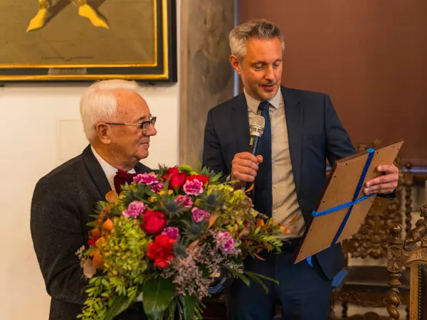 prof. W. Tłokiński i prof. Michał Harciarek