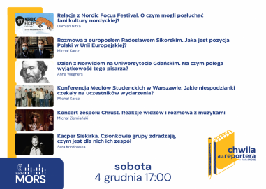 Baner zapowiadający audycję