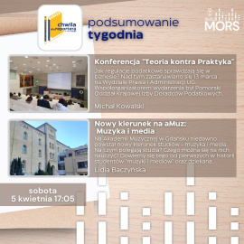 Grafika zapowiadająca audycję