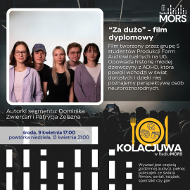 Grafika zapowiadająca audycję