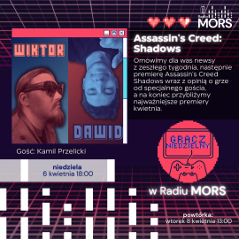 Grafika zapowiadająca audycję