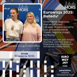 Grafika zapowiadająca audycję