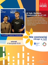 Grafika zapowiadająca audycję