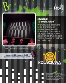 Grafika zapowiadająca audycję