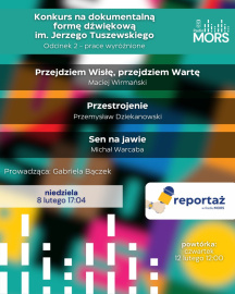 Grafika zapowiadająca audycję