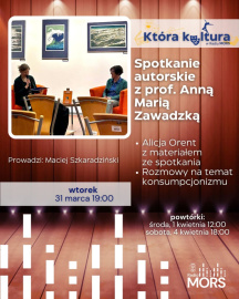 Grafika zapowiadająca audycję