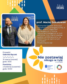 Grafika zapowiadająca audycję
