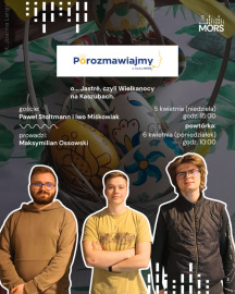 Grafika zapowiadająca audycję
