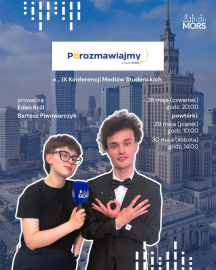 Grafika zapowiadająca audycję