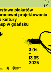 Grafika - wystawa plakatów z Pracowni projektowania dla kultury w Gdańsku