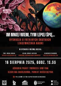 Plakat Im mniej wiem, tym lepiej śpię? Edycja 2025