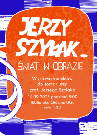Fragment plakatu Jerzy Szyłak - świat w obrazie