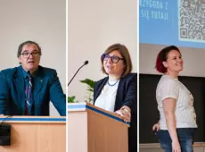 Trójka prelegentów 