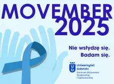 Grafika w błękitno-niebieskiej tonacji: Movember 2025