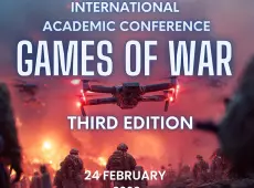 Fragment plakatu International Academic Conference Games of War