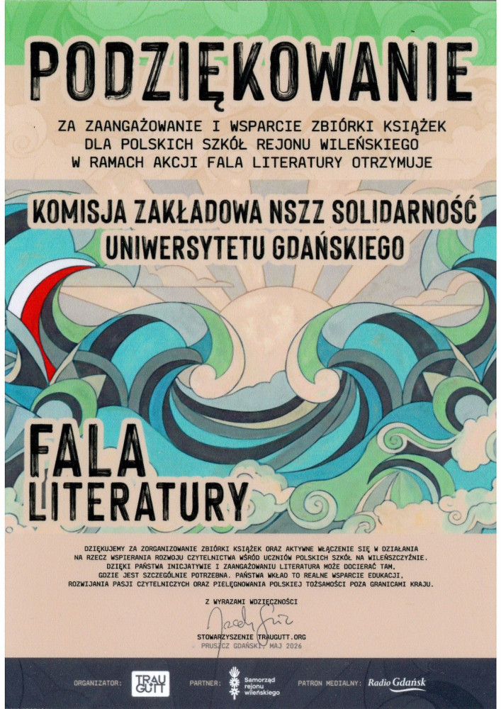 podziekowanie